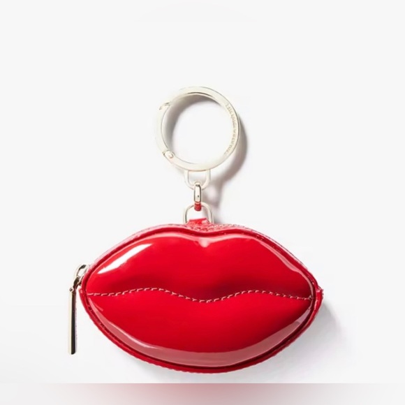 Kate Spade Mwah 3D Lips Coin Purse Keychain - Limited Edition KF458 - Picture 7 of 7